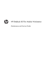 HP EliteBook 8570w Base Model Mobile Workstation User guide