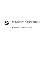 HP ZBook 17 G6 Mobile Workstation User guide