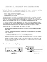 Acorn Archimedes 300 series Fitting Instructions Manual