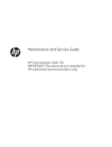 HP Chromebook x360 - 12b-ca0000ur User guide