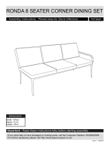 Argos RONDA 8 SEATER CORNER DINING SET 7473441 Assembly Instructions Manual