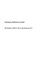 HP EliteOne 1000 G1 34-in Curved All-in-One Business PC Reference guide