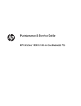 HP EliteOne 1000 G1 23.8-in All-in-One Business PC Maintenance & Service Guide