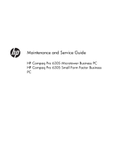 HP Compaq Pro 6305 Small Form Factor PC User guide