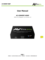 AVPro Edge AC-CONVERT-HDDP User manual