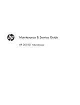HP 200 G1 Microtower Specification