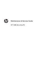 HP 100B All-in-One PC Maintenance & Service Guide