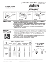 Assa Abloy DC3210 Installation Instructions Manual