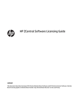 HP ZCentral Connect User guide