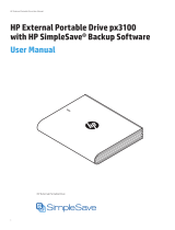 HP External Portable Drive px3100 User manual