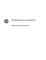 HP EliteBook Folio G1 Notebook PC (ENERGY STAR) User guide