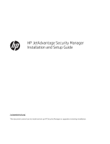 HP JetAdvantage Security Manager 10 Device E-LTU Installation guide