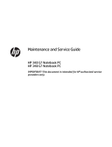 HP 340 G7 Notebook PC User guide