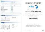 Adler Power CO-SinusUPS-400W User manual