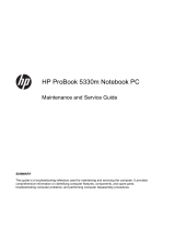 HP ProBook 5330m Notebook PC User guide