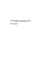 HP ProBook 4525s Notebook PC User guide
