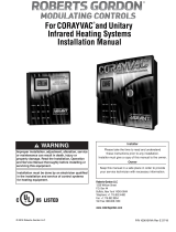 Roberts Gorden Infrared Heating Control User manual