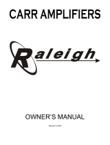 Carr Amplifiers Raleigh  Owner's manual