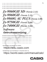Casio fx-9860G AU PLUS Operating instructions
