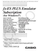 Casio fx-ES PLUS Emulator Subscription User manual