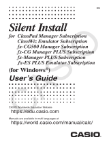 Casio (Silent Install (English User manual