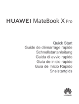 Huawei MateBook X Pro 2019 Quick start guide