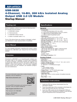 Advantech USB-5820 User manual