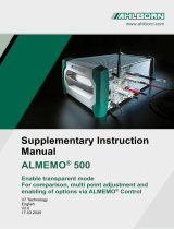 Ahlborn ALMEMO 500 Supplementary Instructions Manual