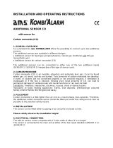 AMS Kombi Alarm Installation And Operating Instrucitons