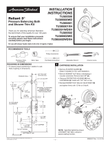 American Standart Reliant 3 TU385500 Installation guide