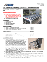 Aluminess Products RAIN GUTTER MOUNTED ROOF RACK Installation guide