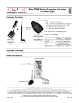 Adaptive Alpha RF900 User manual