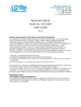 Wireless Cables ACC1600 User manual