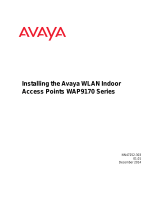 Avaya WAP9170 Series Installing