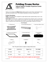 AKIA SCREENS Folding Frame 120" User manual