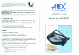 AneX AG-2028 Operating instructions