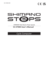 Shimano SC-E7000 User manual