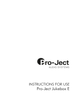 Pro-Ject Juke Box E User manual