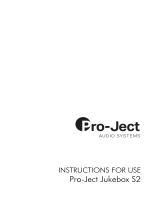 Pro-Ject Juke Box S2 User manual