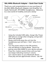 Audio Technica BAL-M40x Quick start guide