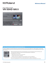 Roland VR-50HD MK II Reference guide