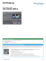 Roland VR-50HD MK II Reference guide