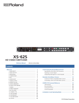 Roland XS-62S Reference guide