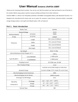 Artemis LiFePO4-100BT User manual