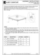 A.R.T. Furniture Leon Square Coffee Table 918340-4240 Assembly Instructions