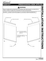 Allsteel Cadence Applica Freestanding Desk Installation Instructions Manual
