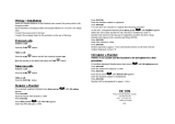 Aristel DC 209 Quick start guide