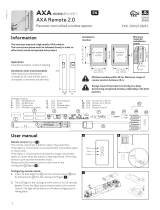 AXA Remote 2.0 User manual