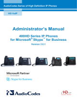 AudioCodes 420HD Administrator's Manual