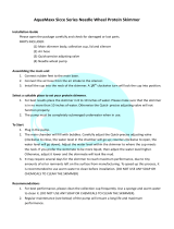 AQUAMAXX Sicce Series User manual